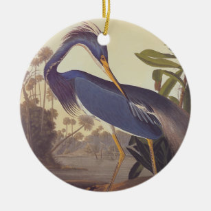 Louisiana Heron Circle Ornament