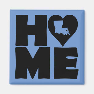 Louisiana Home Heart State Kühlschrankmagnet Magnet