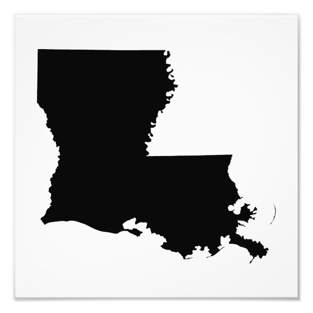 Louisiana in Schwarz und Weiß Fotodruck (Vorne)