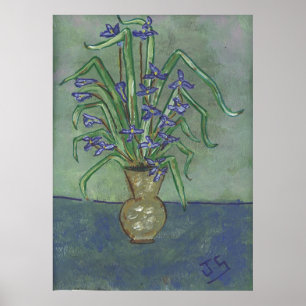 Louisiana Ire in einer Vase Poster