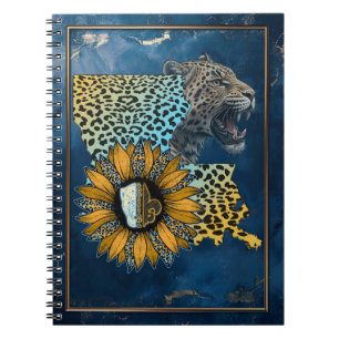 Louisiana Jaguar Stolz Leopard Sonnenblume Notizblock