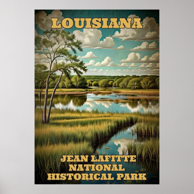 Louisiana Jean Lafitte Nationalpark 3 Poster (Vorne)
