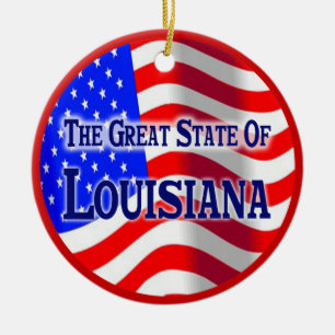 Louisiana Keramik Ornament