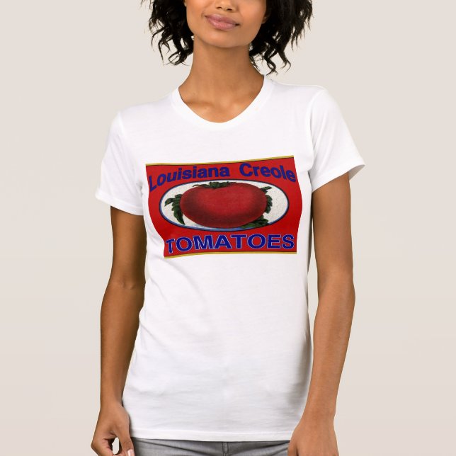 Louisiana Kreole Tomaten T-Shirt (Vorderseite)