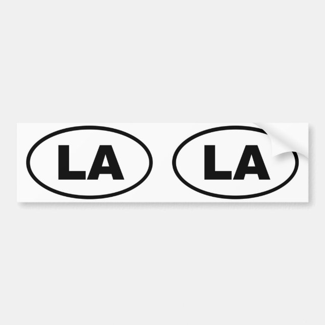 Louisiana LA oval Autoaufkleber (Vorne)
