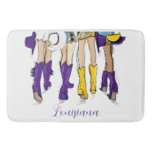 Louisiana Ladies Lila Gelbe Spieltagsdeko