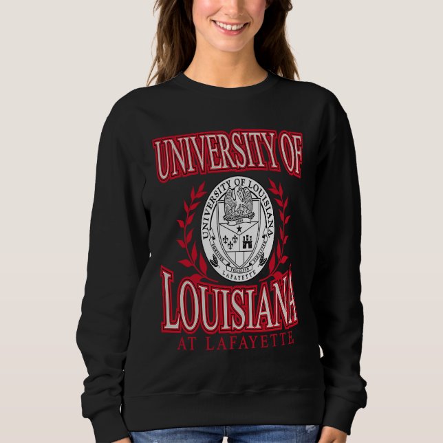 Louisiana Lafayette Ragin' Cajuns Laurels Black Sweatshirt (Vorderseite)