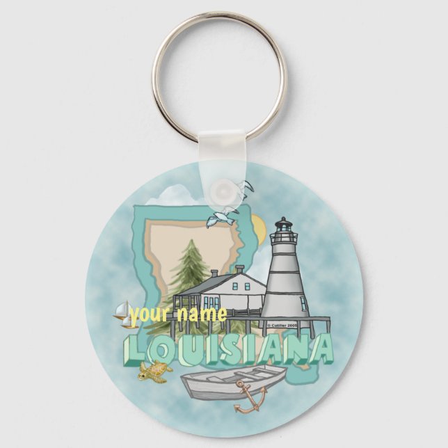 Louisiana Lighthouse Schlüsselanhänger (Vorderseite)