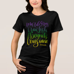 Louisiana   Moderne Touristengewohnheit Tri-Blend Shirt