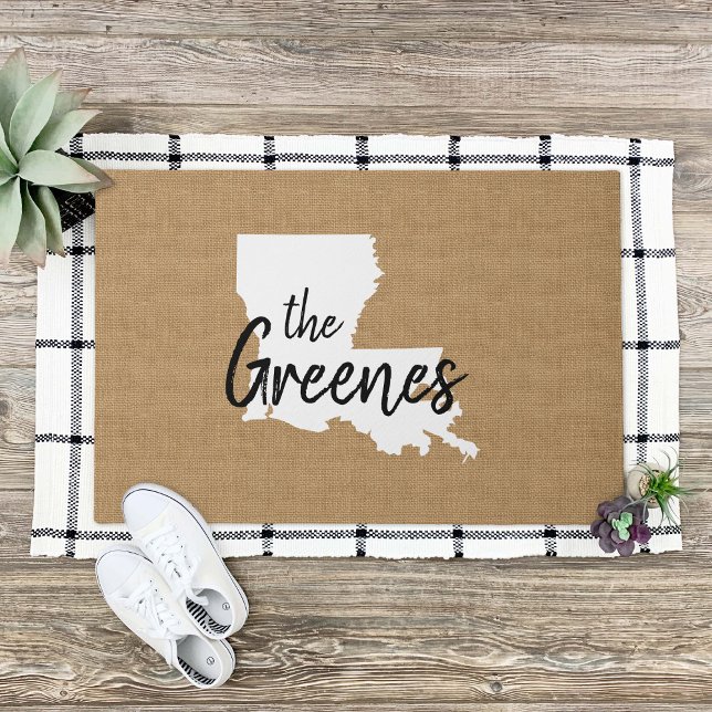 Louisiana Monogram Staat Doormat Fußmatte (Von Creator hochgeladen)