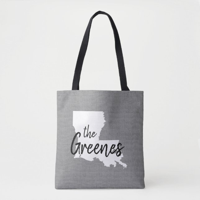 Louisiana Monogram Staaten Tote Bag (Vorderseite)