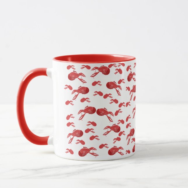 Louisiana Multi-Crawfish Pattered-Tasse Tasse (Links)