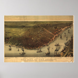 Louisiana (New Orleans) 1885 Poster