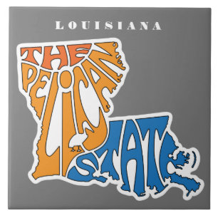 Louisiana Nickname Word Art Art Fliese