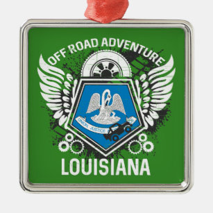 Louisiana Off Road Adventure 4x4 Trails Mudding Ornament Aus Metall
