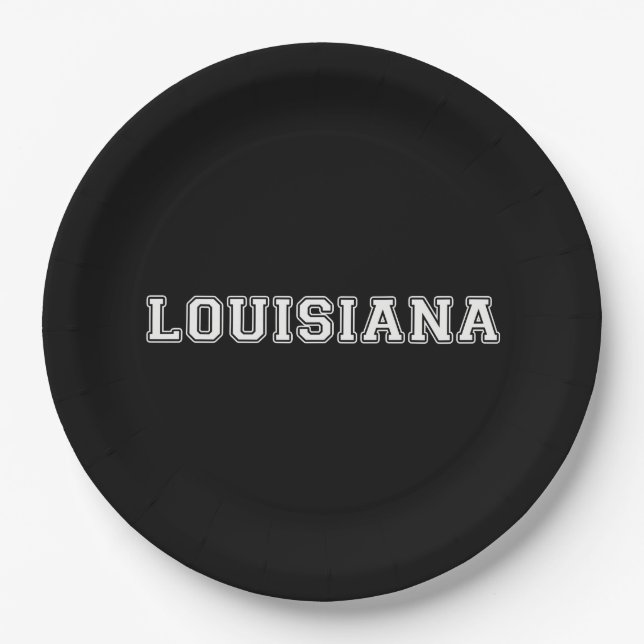 Louisiana Pappteller (Vorderseite)