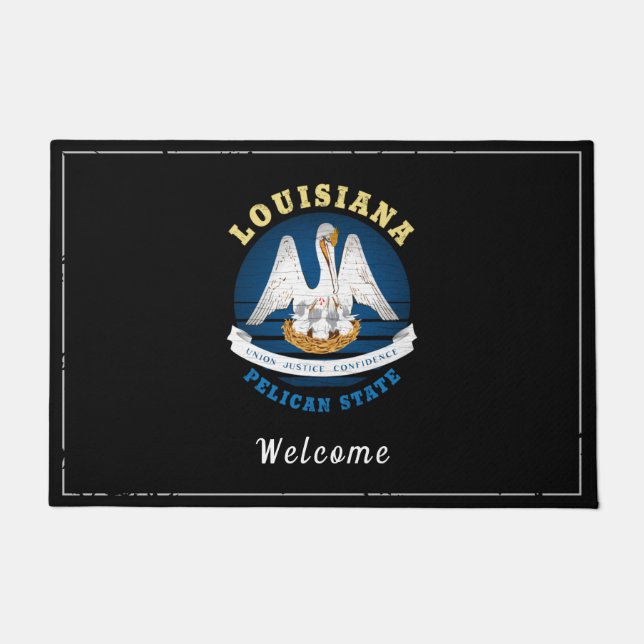 LOUISIANA PELICAN STAAT FLAG FUßMATTE (Vorderseite)