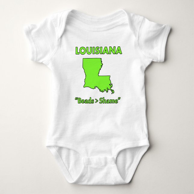 Louisiana - Perlen > Schade Baby Strampler (Vorderseite)