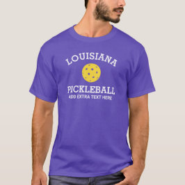 Louisiana Pickleball Name Club Partner Custom T-Shirt