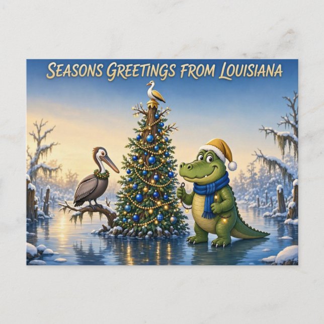 Louisiana Postkarte (Vorderseite)