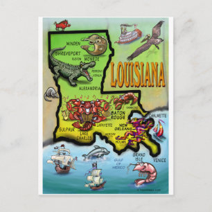 Louisiana Postkarte