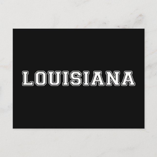 Louisiana Postkarte (Vorderseite)