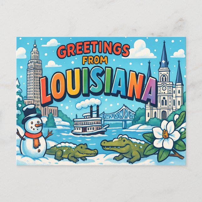 LOUISIANA Postkarte (Vorderseite)
