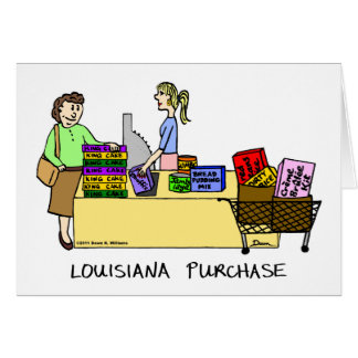 Louisiana Purchase Cartoon Card