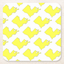 Louisiana Rechteckiger Pappuntersetzer