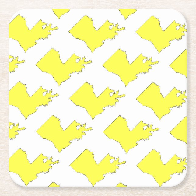 Louisiana Rechteckiger Pappuntersetzer (Vorderseite)