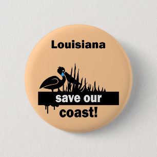 Louisiana retten unsere Küste Button