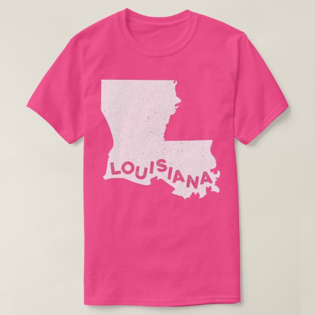 Louisiana Roots Staat Karte Zuhause Liebe Pride Ge T-Shirt (Design vorne)
