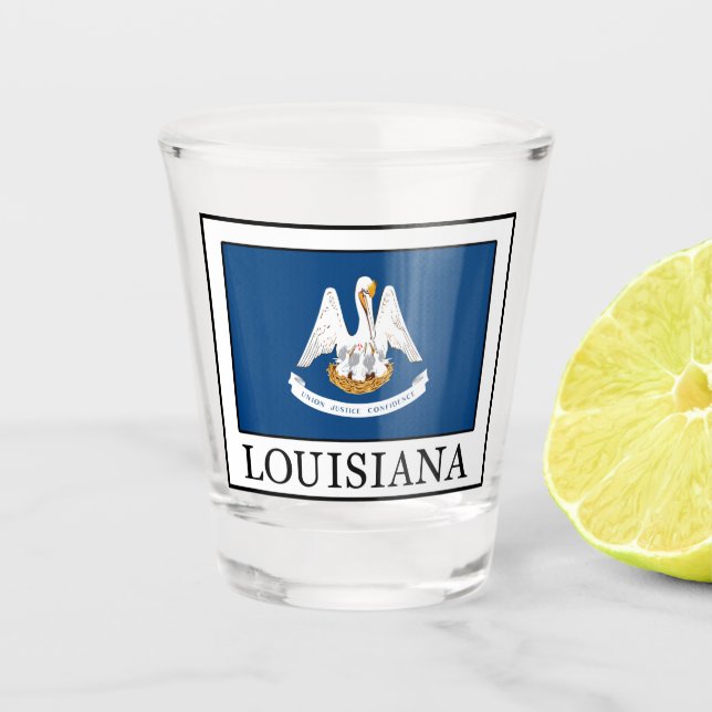 Louisiana Schnapsglas (Vorderseite)