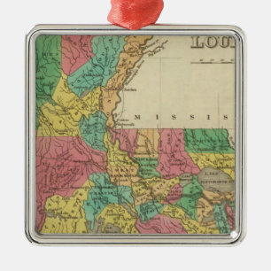 Louisiana Silbernes Ornament