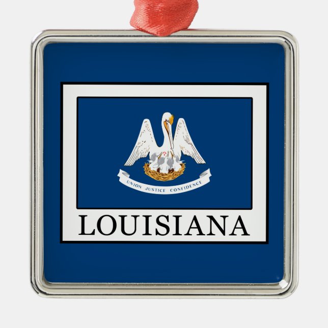 Louisiana Silbernes Ornament (Vorne)