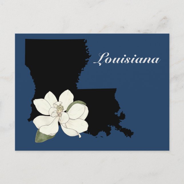 Louisiana-Silhouette Postkarte (Vorderseite)