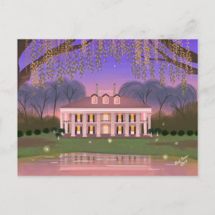 Louisiana Southern Mansion House Postkarte