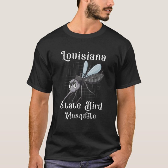 Louisiana Staat Bird Mosquito Insekt Mosquito T-Shirt (Vorderseite)