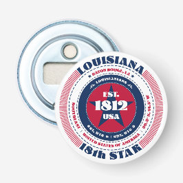 Louisiana Staat Information Circle Flaschenöffner