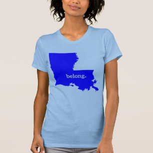Louisiana Staat Map Belong T-Shirt