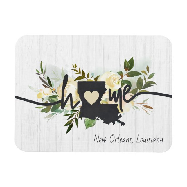 Louisiana Staat Personalisiert Ihre Zuhause City R Magnet (Horizontal)