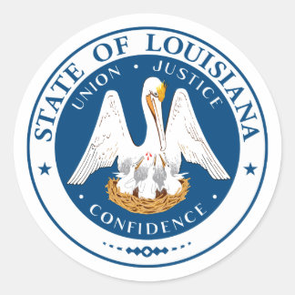 Louisiana Staat Siegel Stickers