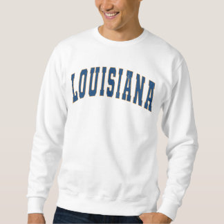 Louisiana Staat Vintage Uni Stil Sweatshirt