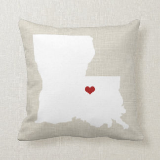 Louisiana-Staats-Kissen-Imitat-Leinen Kissen