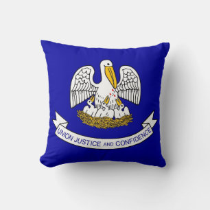 Louisiana Staatsflagge Amerikanischer MoJo Pillow Kissen
