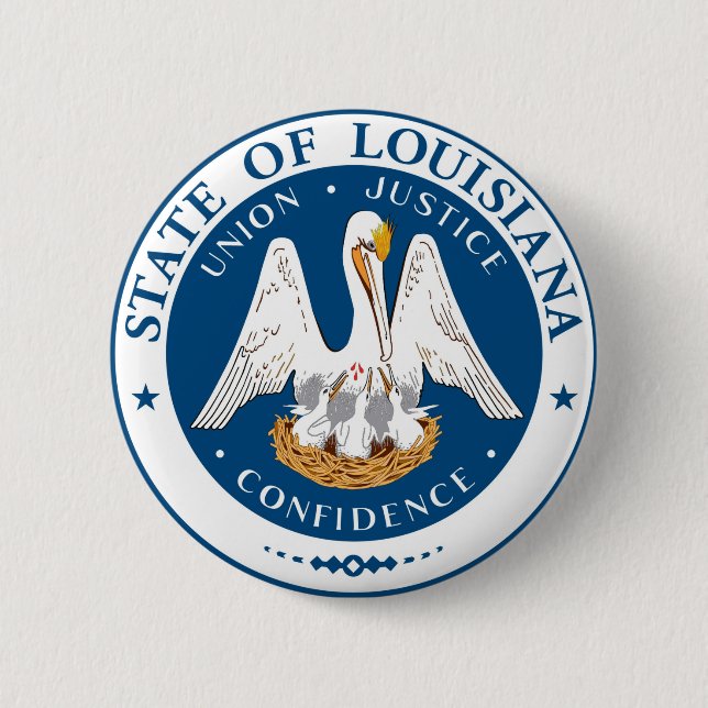 Louisiana-Staatsflagge USA vereinigte Button (Vorderseite)