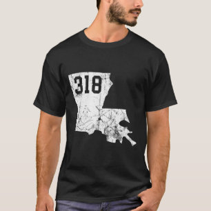Louisiana State Area Code 318 T-Shirt New Orleans
