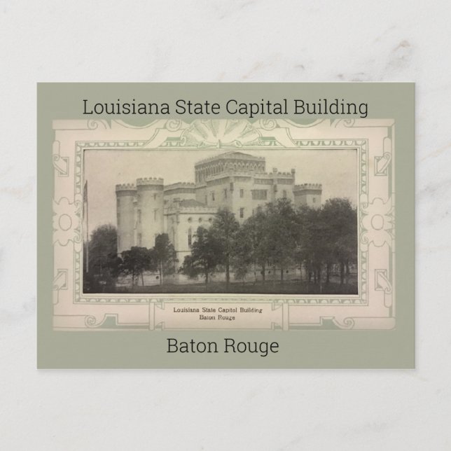 Louisiana State Capital Building Postcard 1908 Postkarte (Vorderseite)