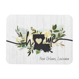 Louisiana State Personalisiert Ihre Heimatstadt Ru Magnet