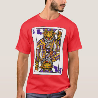 Louisiana Tiger King Spielkarte Phantastisch King T-Shirt